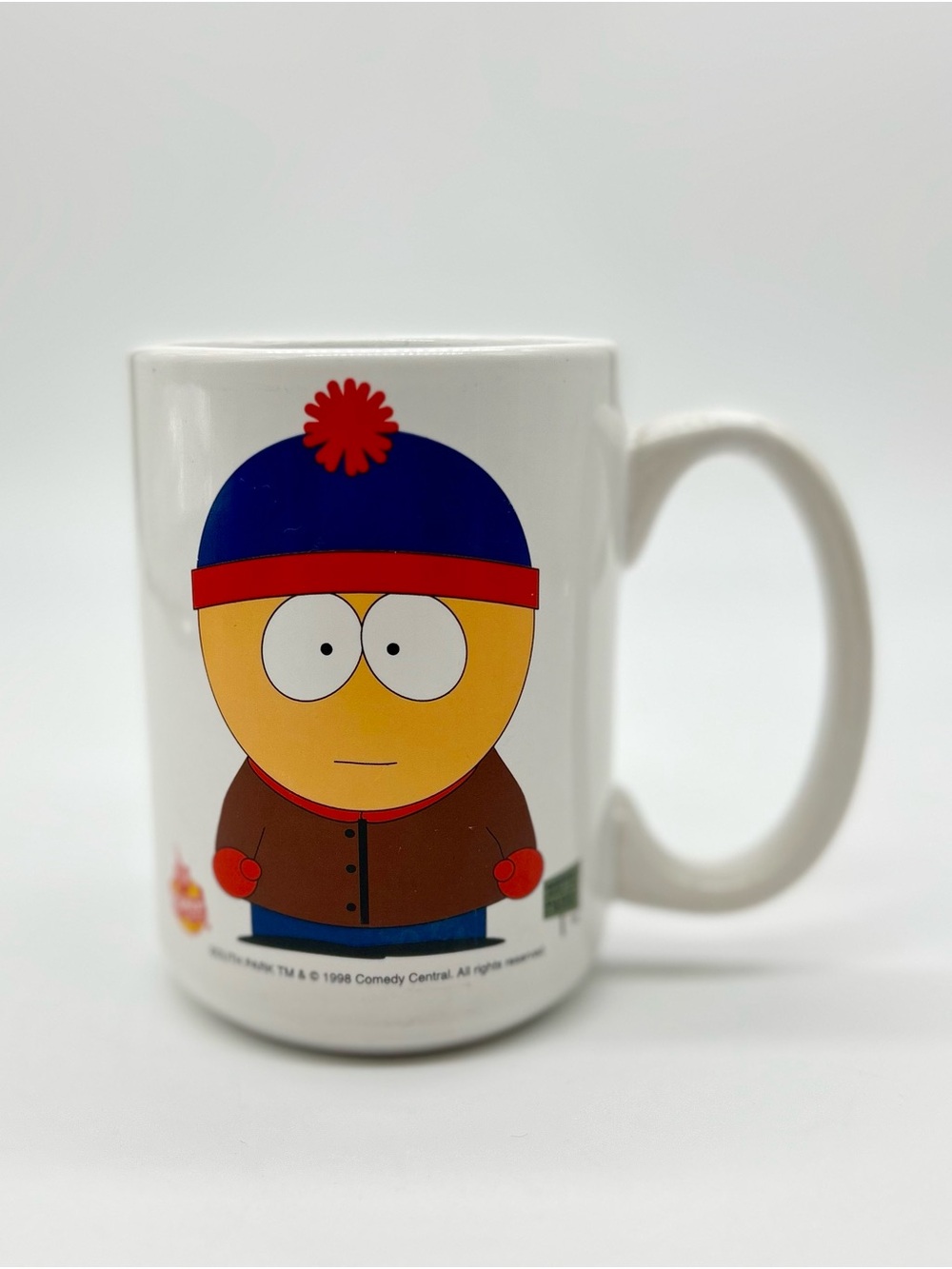 Vintage 1988 South Park Stan Marsh Ceramic Mug Comedy Central Collectible EUC